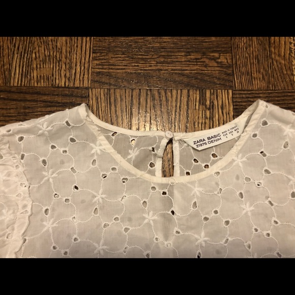 White flowy Zara top - Picture 2 of 2